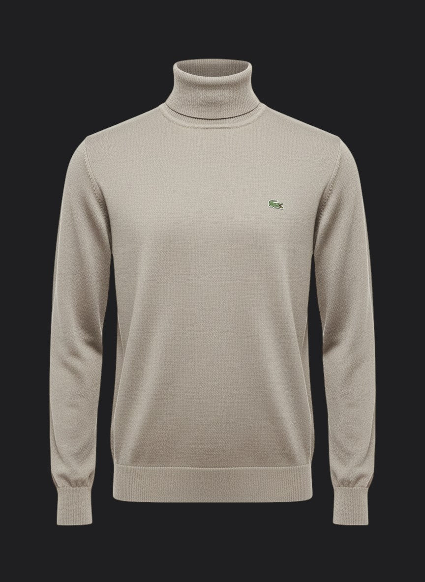050. Lacoste Rollkragen Stone Pullover/Sweatshirts Herren
