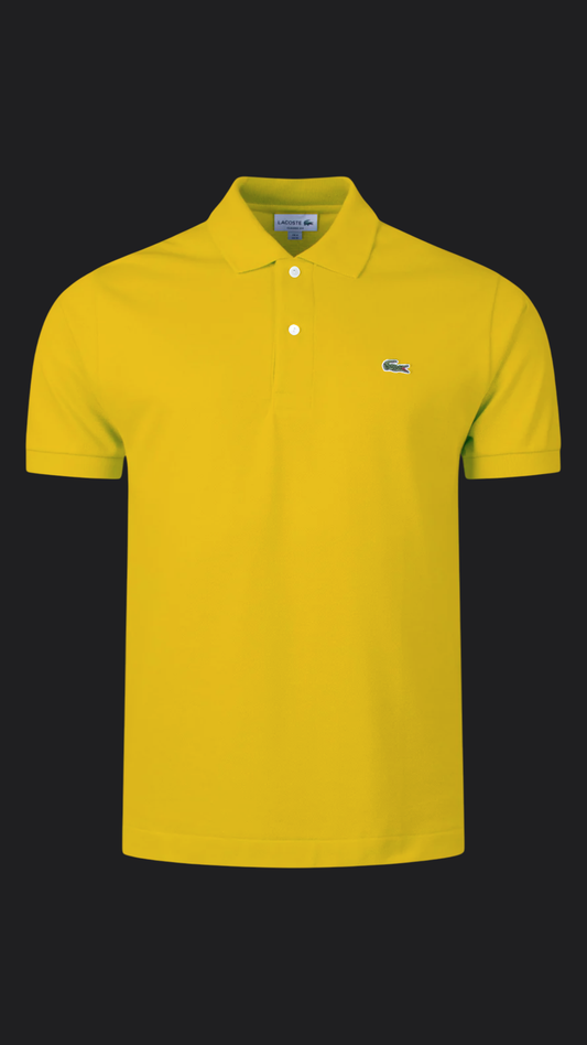 036. Lacoste L.12.12 Gelb Polo T-Shirt Herren