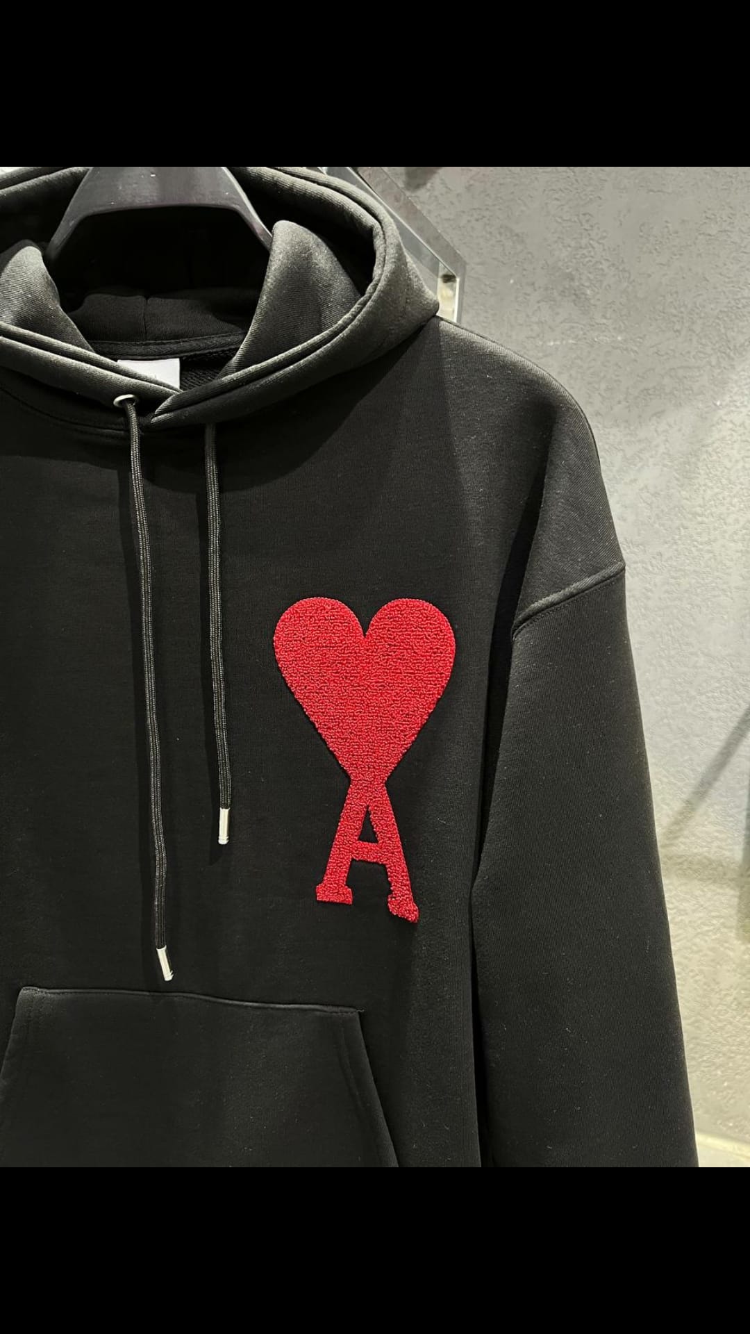 Ami Paris Big-Logo embroidered drawstring Hoodie Herren