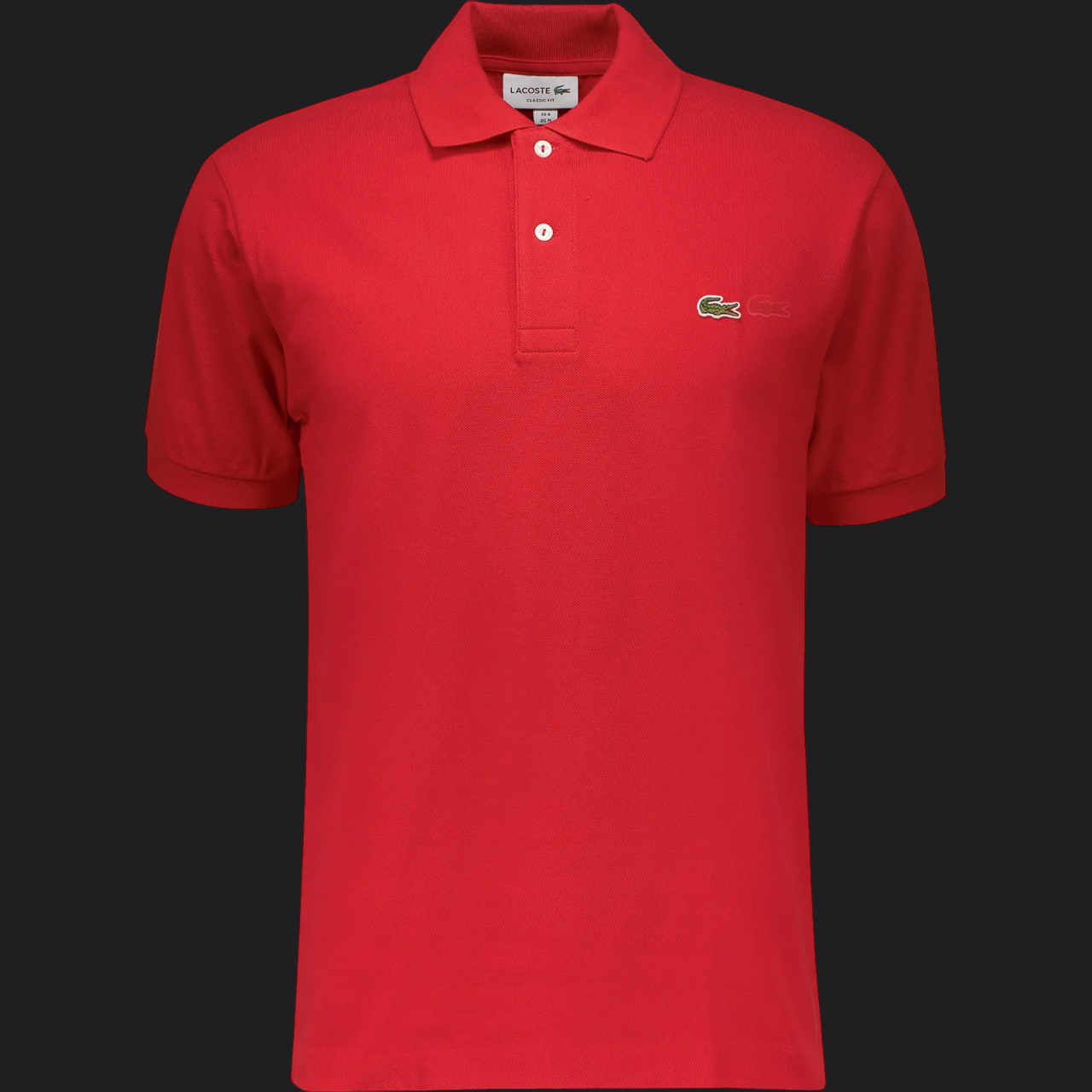 039. Lacoste L.12.12 Rot Polo T-Shirt Herren
