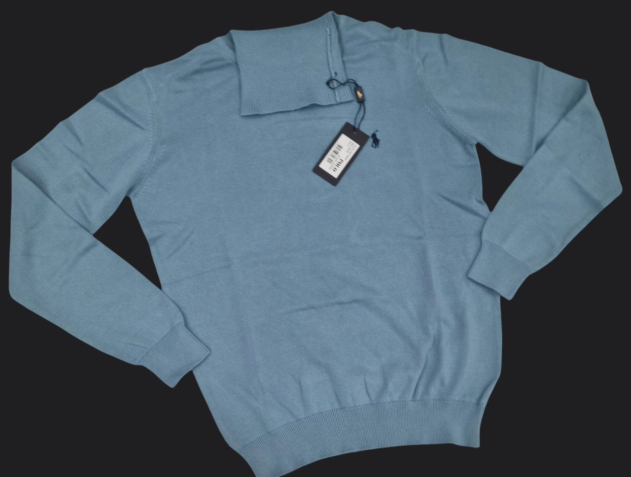 016. Ralph Lauren Baby-Blau Rollkragen Pullover/Sweatshirts Herren