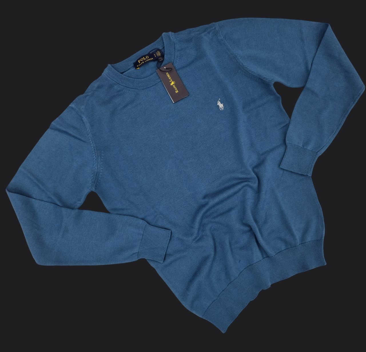 022. Ralph Lauren Azure-Blau Pullover/Sweatshirts Herren