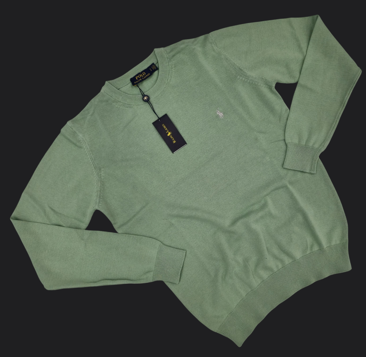 019. Ralph Lauren Mint-Grün Pullover/Sweatshirts Herren