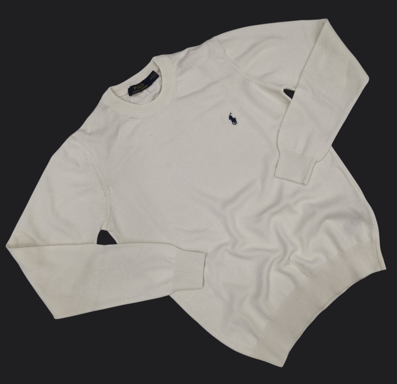 020. Ralph Lauren Ecru-Elfenbein Pullover/Sweatshirts Herren