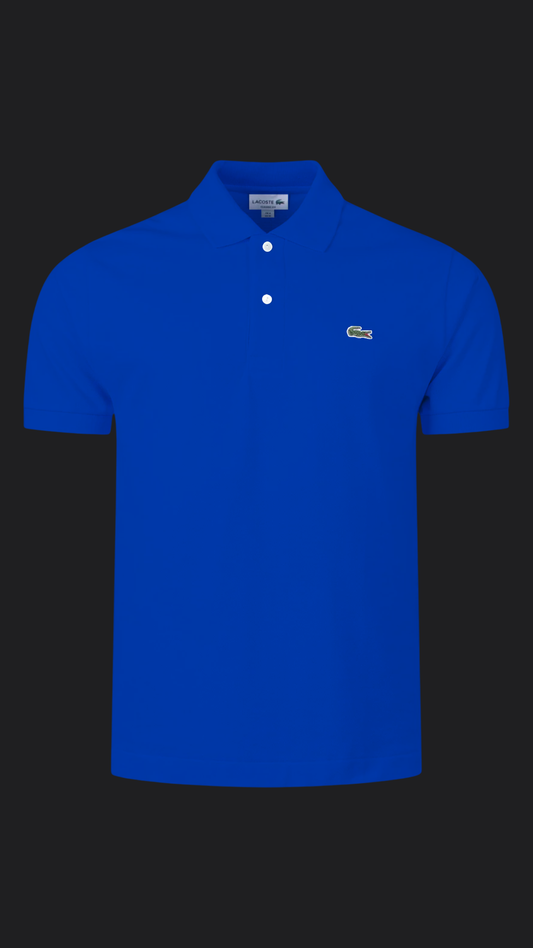 031. Lacoste L.12.12 Sax-Blau Polo T-Shirt Herren
