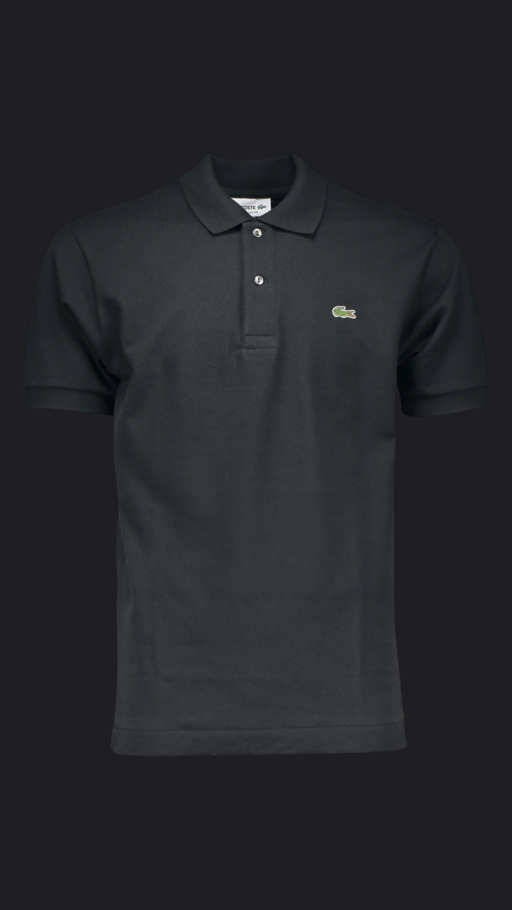 030. Lacoste L.12.12 Schwarz Polo T-Shirt Herren