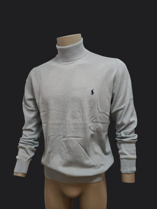 002. Ralph Lauren Hell-Grau Rollkragen Pullover/Sweatshirts Herren