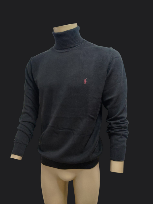 006. Ralph Lauren Schwarz Rollkragen Pullover/Sweatshirts Herren