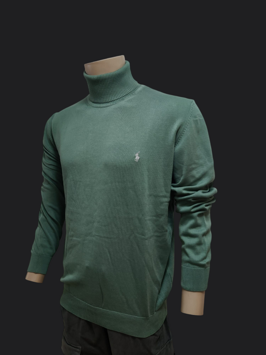 013. Ralph Lauren Grün Rollkragen Pullover/Sweatshirts Herren