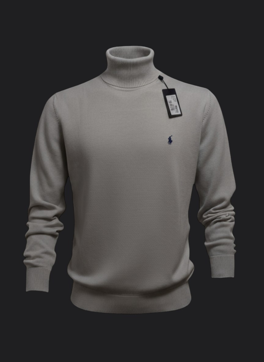 001. Ralph Lauren Beige Rollkragen Pullover/Sweatshirts Herren