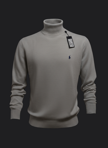 001. Ralph Lauren Beige Rollkragen Pullover/Sweatshirts Herren