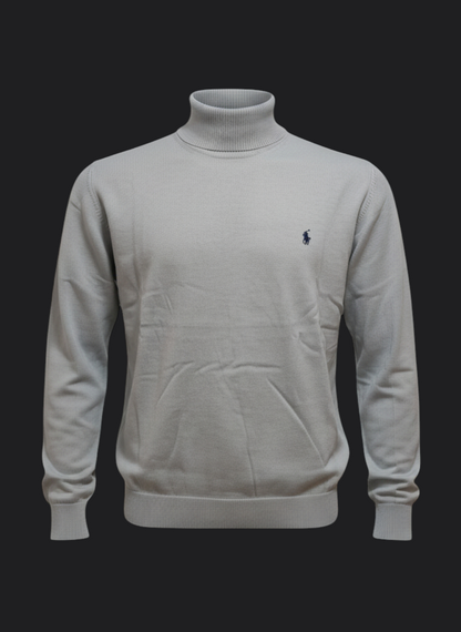 002. Ralph Lauren Hell-Grau Rollkragen Pullover/Sweatshirts Herren