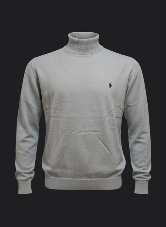 002. Ralph Lauren Hell-Grau Rollkragen Pullover/Sweatshirts Herren