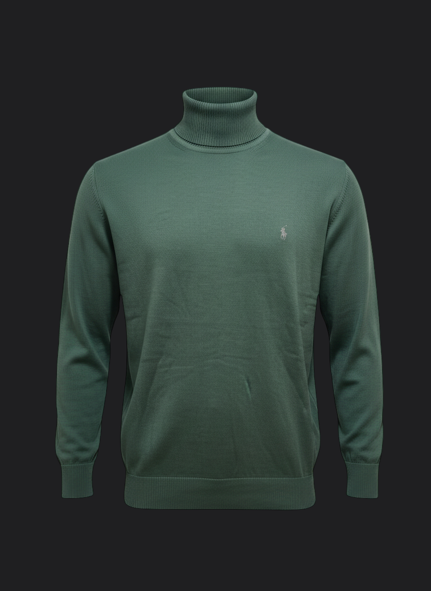 013. Ralph Lauren Grün Rollkragen Pullover/Sweatshirts Herren
