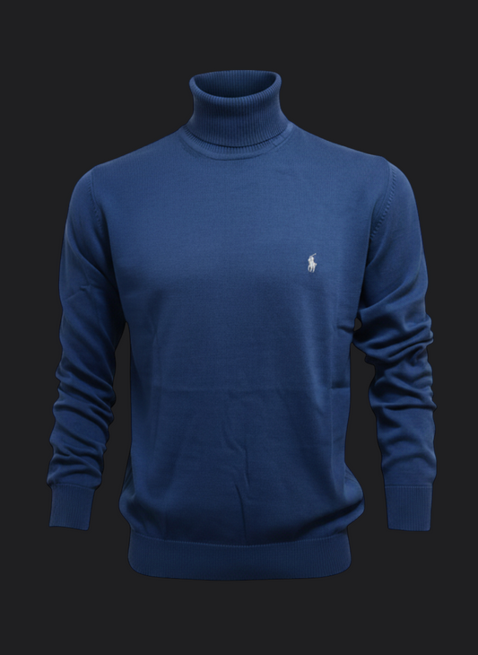 014. Ralph Lauren Rollkragen Azure-Blau Pullover/Sweatshirts Herren