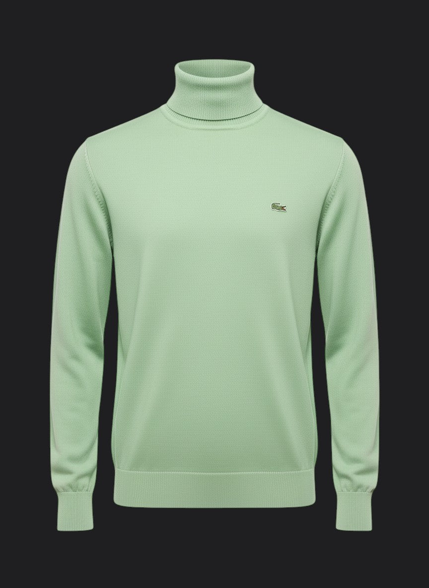 053. Lacoste Rollkragen Mint-Grün Pullover/Sweatshirts Herren
