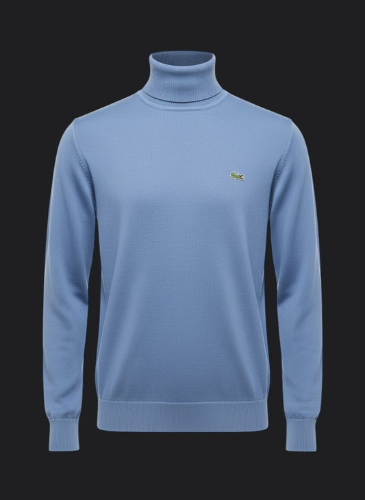 055. Lacoste Rollkragen HellBlau Pullover/Sweatshirts Herren
