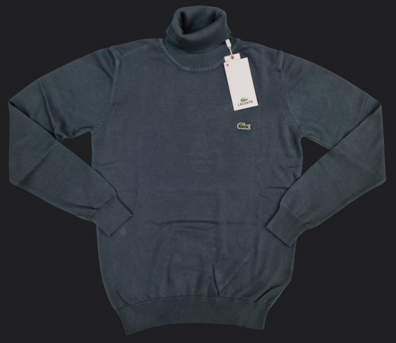 025. Lacoste Rollkragen Grau Pullover/Sweatshirts Herren
