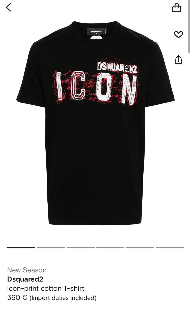 DSquared2 Icon Logo-Print Herren T-Shirt Weiß