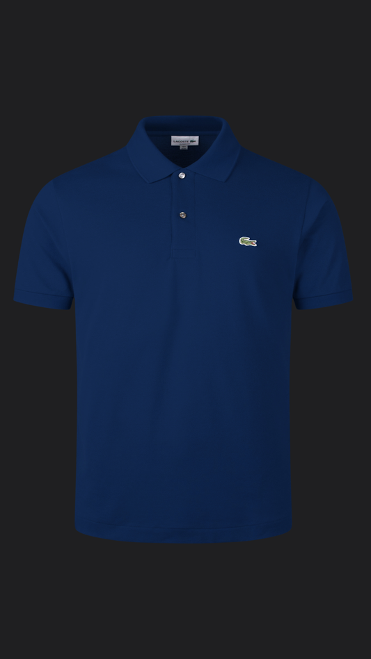 046. Lacoste L.12.12 Blau Polo T-Shirt Herren