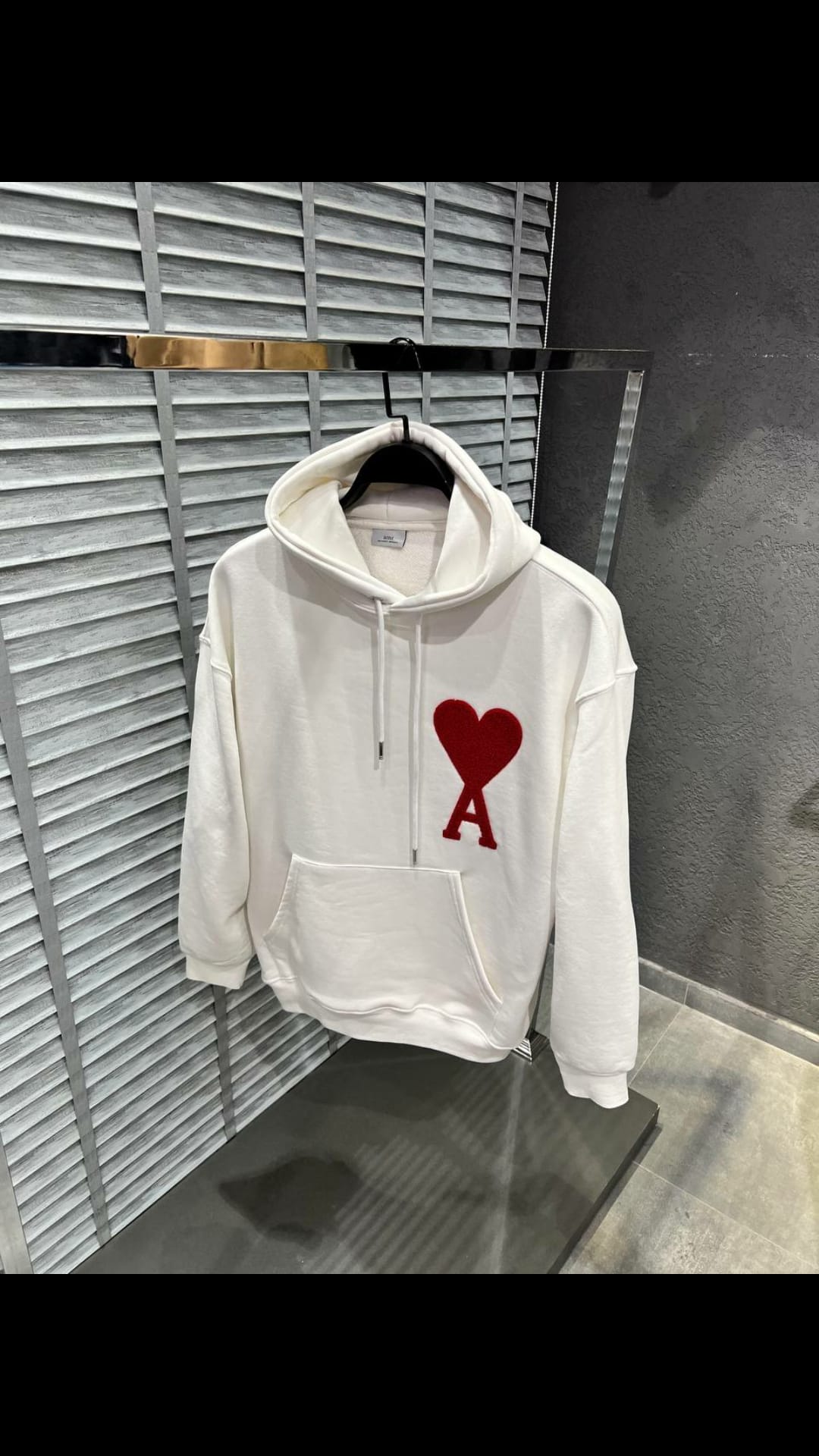 Ami Paris Big-Logo embroidered drawstring Hoodie Herren