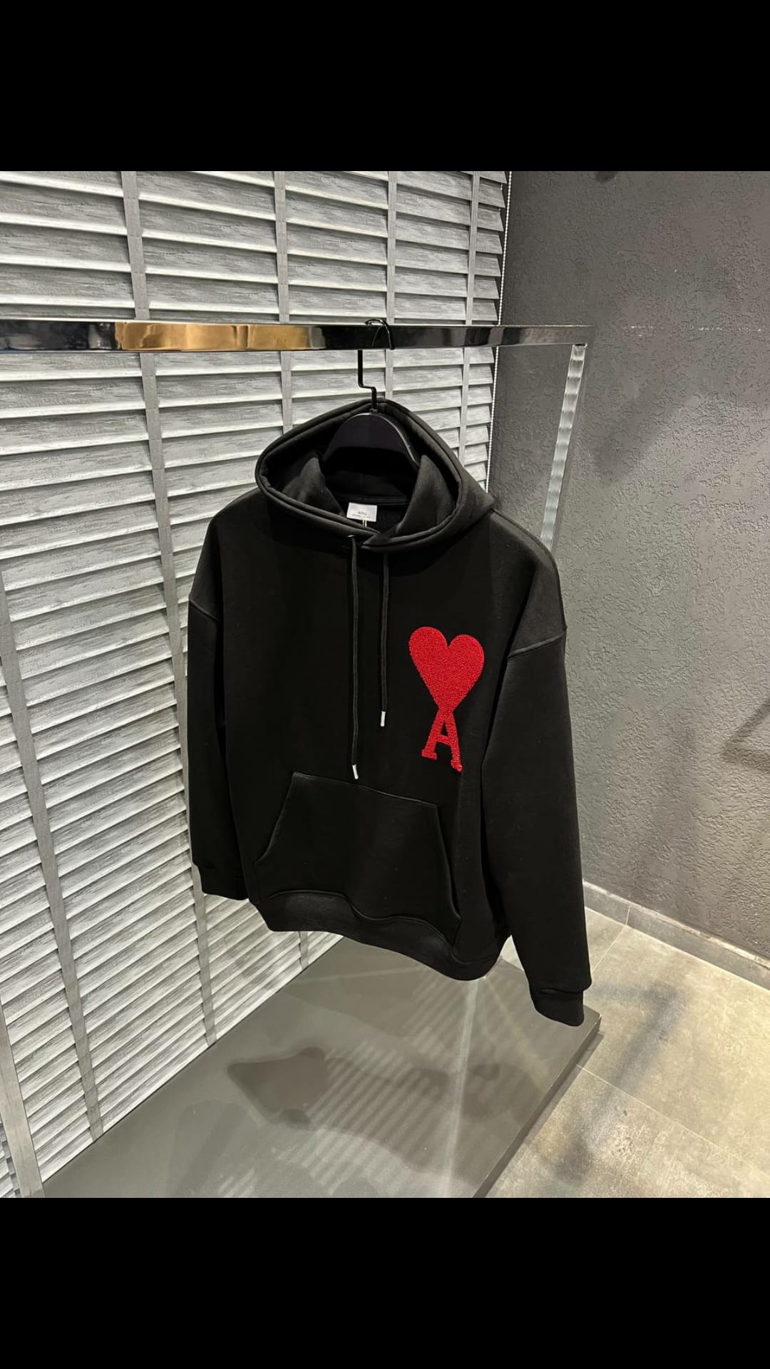 Ami Paris Big-Logo embroidered drawstring Hoodie Herren