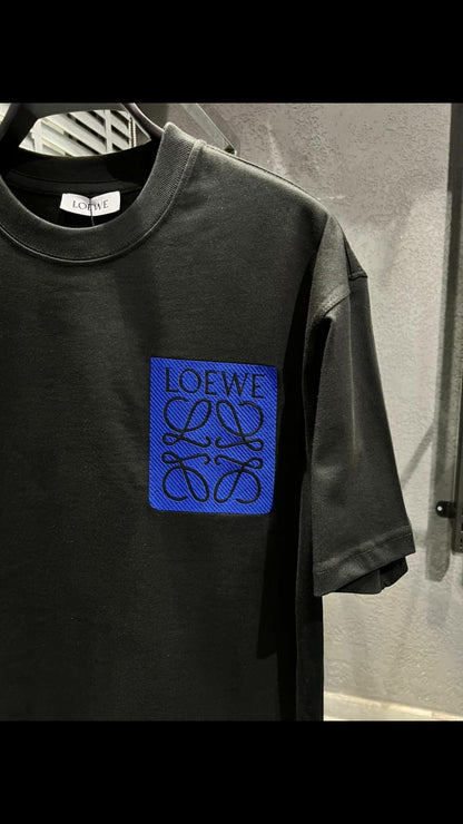 Loewe Anagram Trompe l'oeil Herren T-Shirt - Schwarz, Oversize-Cut