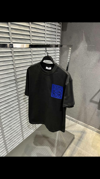 Loewe Anagram Trompe l'oeil Herren T-Shirt - Schwarz, Oversize-Cut