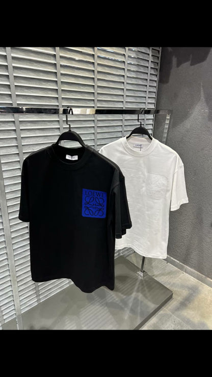 Loewe Anagram Trompe l'oeil Herren T-Shirt - Schwarz, Oversize-Cut