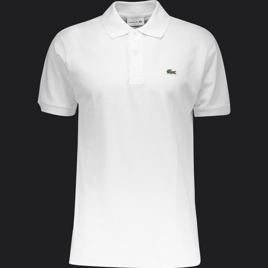 035. Lacoste L.12.12 Weiß Polo T-Shirt Herren