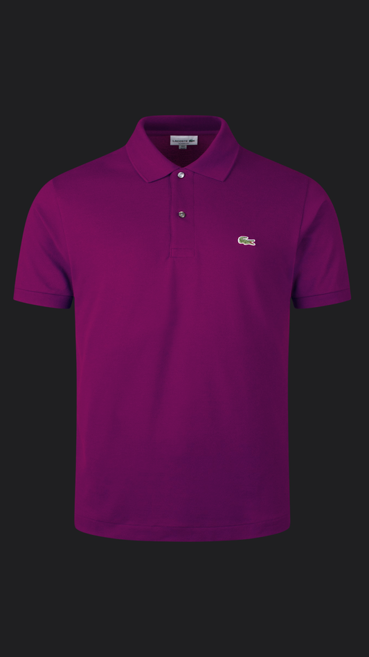 042. Lacoste L.12.12 Flieder-Lila Polo T-Shirt Herren