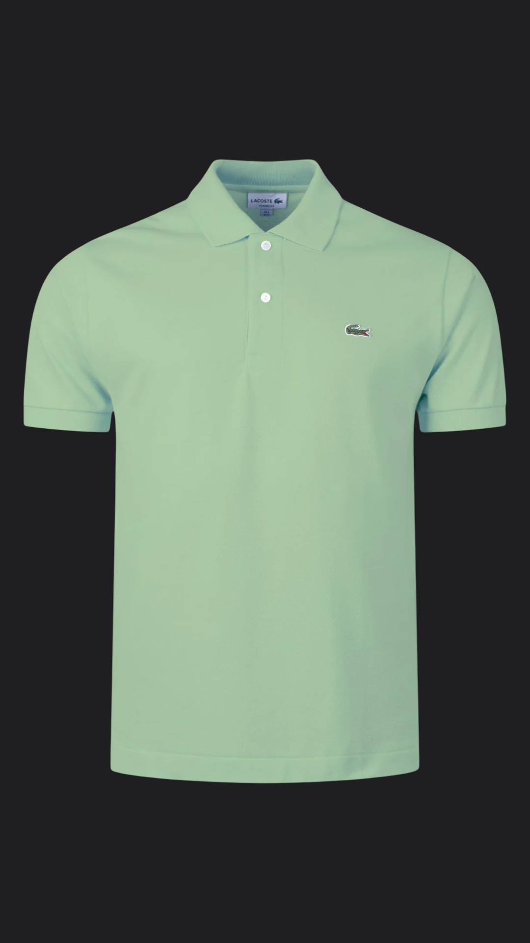 037. Lacoste L.12.12 Mint-Grün Polo T-Shirt Herren
