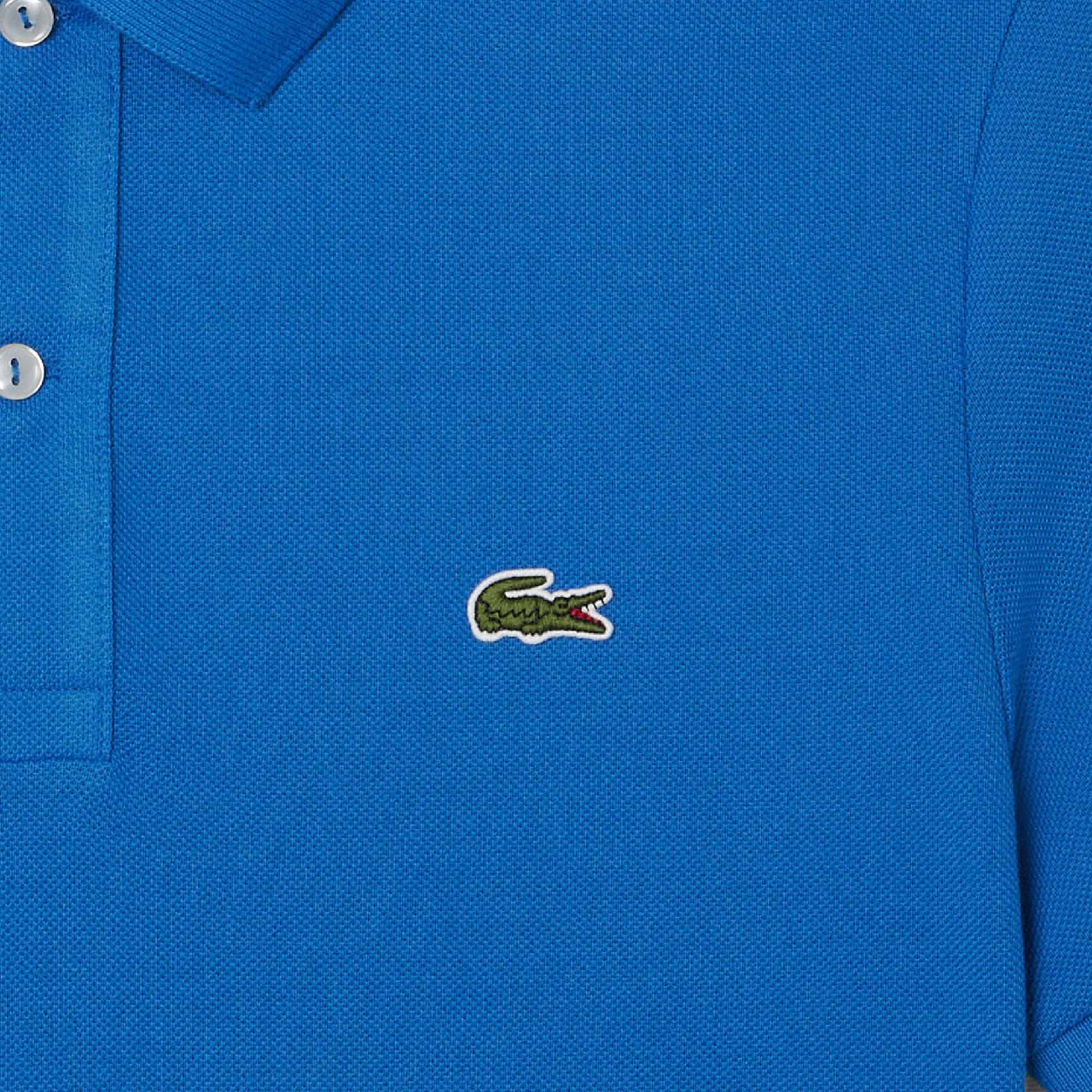 031. Lacoste L.12.12 Sax-Blau Polo T-Shirt Herren