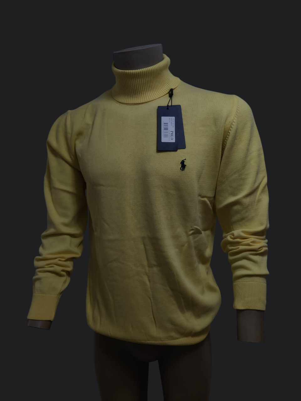 012. Ralph Lauren Gelb Rollkragen Pullover/Sweatshirts Herren