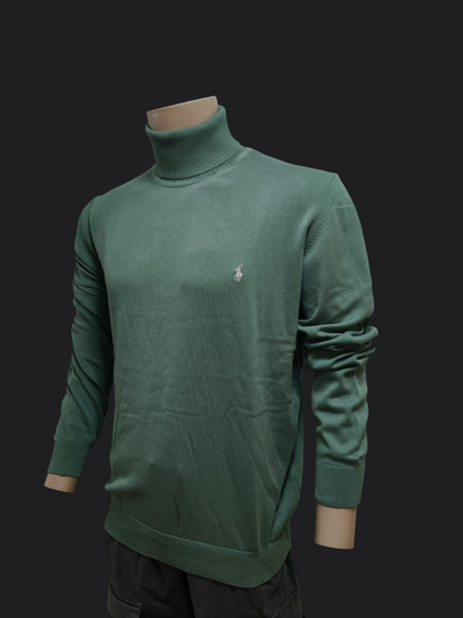 013. Ralph Lauren Grün Rollkragen Pullover/Sweatshirts Herren