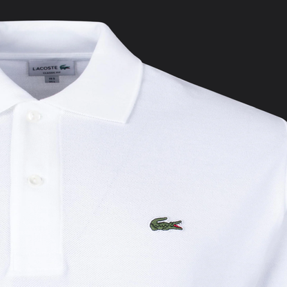 035. Lacoste L.12.12 Weiß Polo T-Shirt Herren