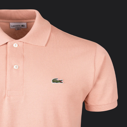 041. Lacoste L.12.12 Lachs Polo T-Shirt Herren