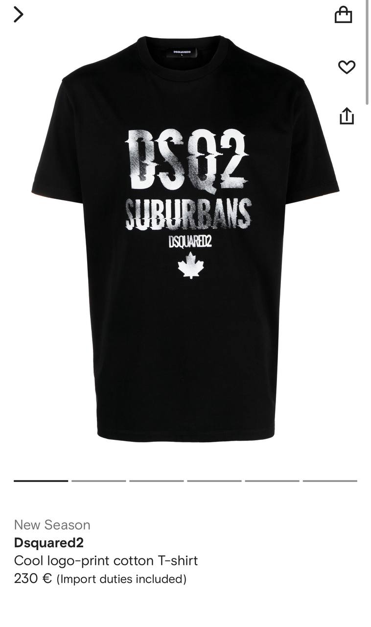 DSquared2 Suburbans Logo-Print Herren T-Shirt Weiß