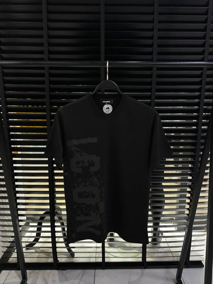 DSquared2 Icon Splash Front Logo-Print Herren T-Shirts Schwarz
